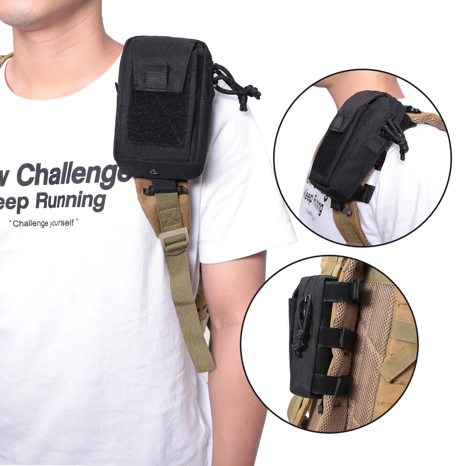 Molle Backpack Strap Phone Hol - огляд і ціна Edc Carry Kit
