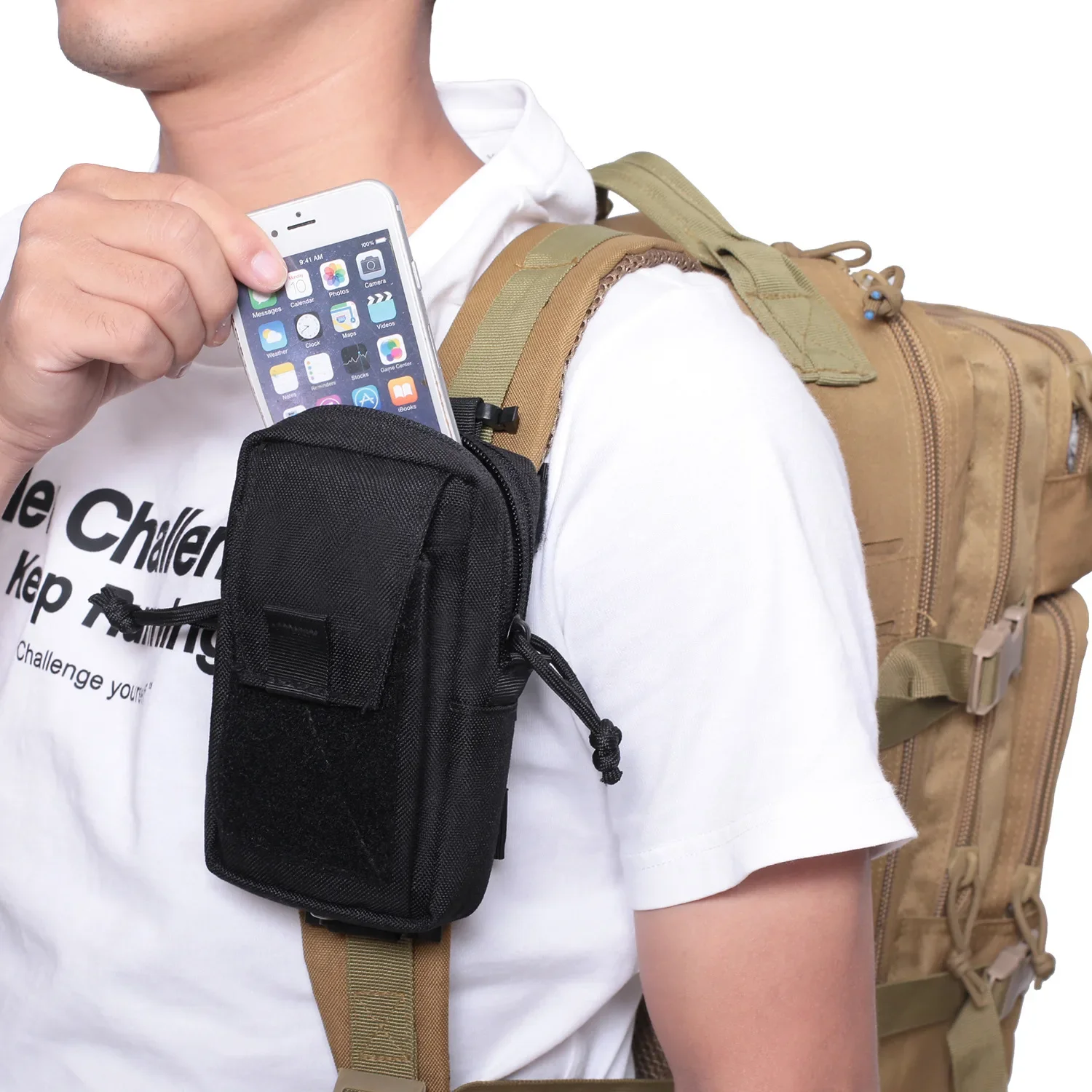 Molle Backpack Strap Phone Hol - огляд і ціна Edc Carry Kit