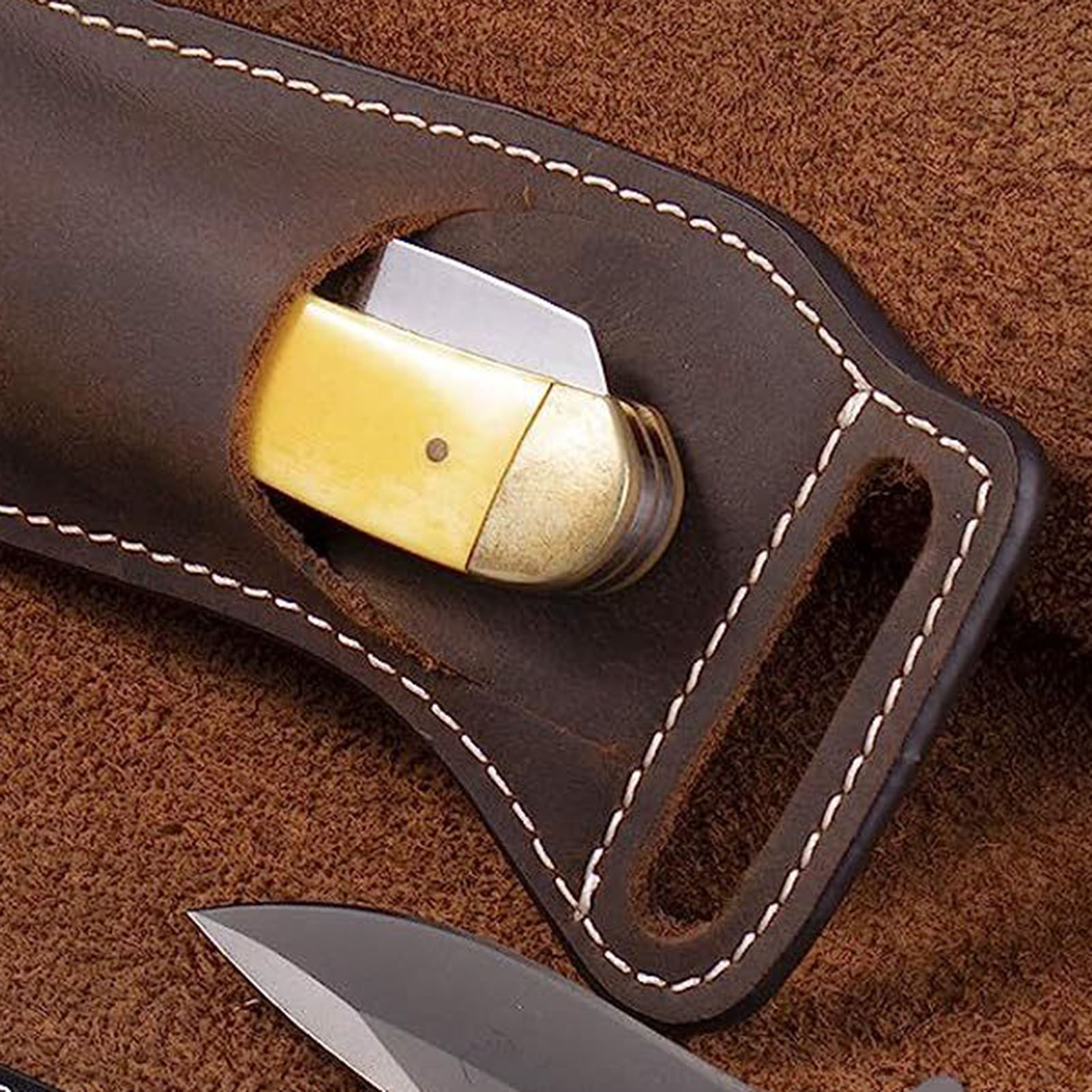 Brown Leather Knife Waist Bag  - огляд і ціна Edc Carry Essentials