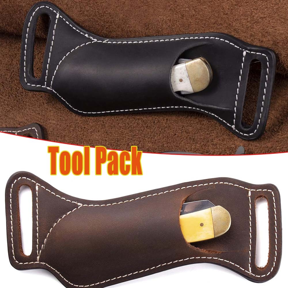 Tactical EDC Folding Knife She - огляд і ціна Leather Edc. Carry Pouch