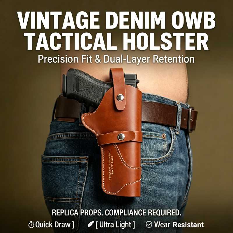 Vintage Leather Revolver Holst - огляд і ціна Edc Carry Belt Leather