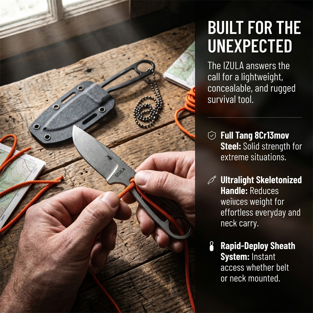 Daily Carry Full Tang Fixed Bl - огляд і ціна Edc Fixed Blade Deep Carry