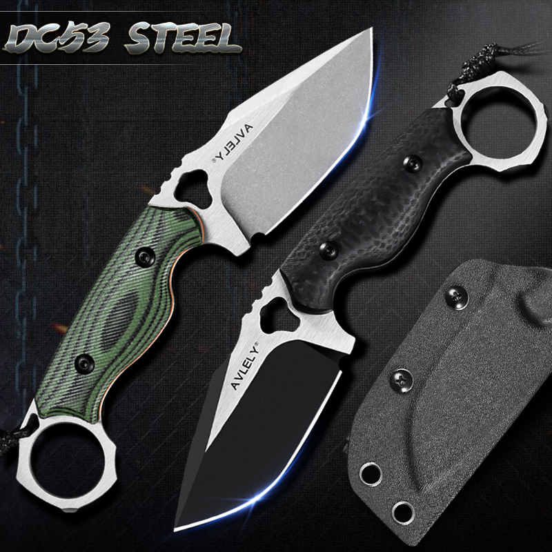 High-hardness DC53 steel strai - огляд і ціна Edc Fixed Blade Deep Carry