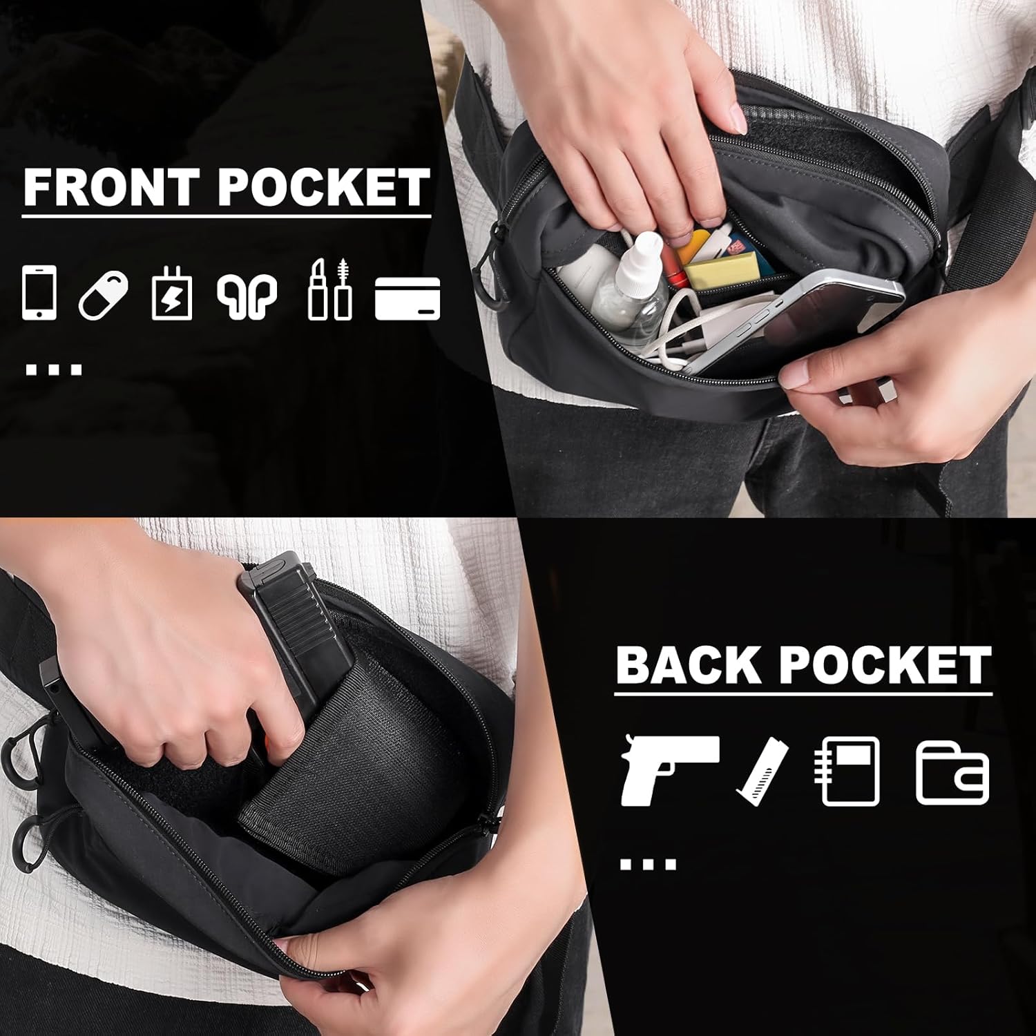 Tactical Fanny Pack with Holst - огляд і ціна Edc Concealed Carry Holster